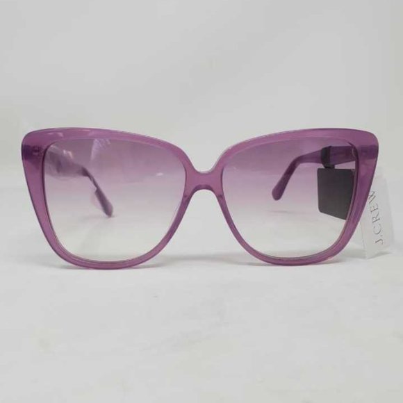 New women\'s J crew Oversized square sunglasses in Bright Petunia pink main image 5